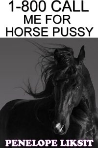 Book Cover: 1-800 Call Me For Horse Pussy