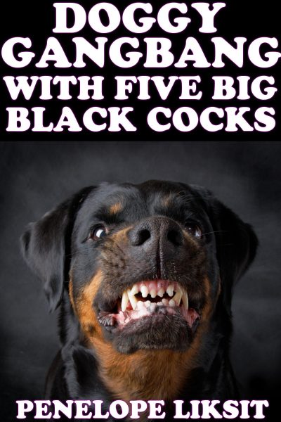 Book Cover: Doggy Gangbang With Five Big Black Cocks