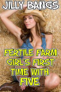 Book Cover: Fertile farm girl's first time with five